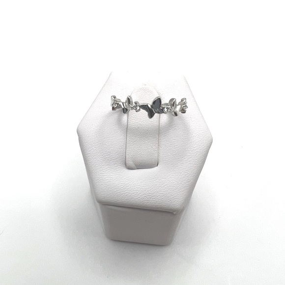 Sale $15 Firm! .925 Sterling Silver Butterfly Ring with Cz Accen… - Picture 12 of 17